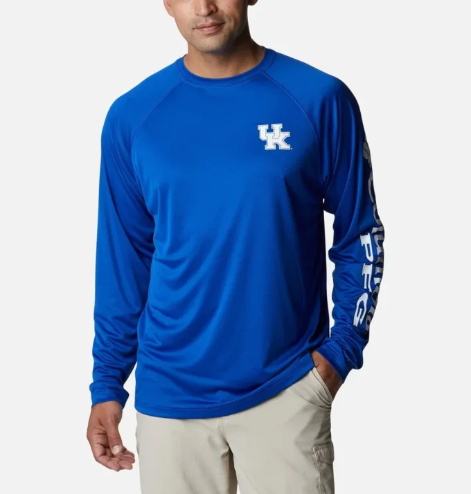 Cămașă cu mânecă lungă pentru bărbați Collegiate PFG Terminal Tackle™ – Înaltă – Kentucky
