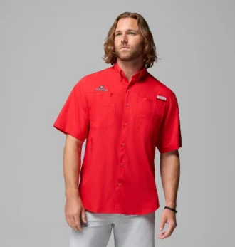 Cămașă cu mânecă scurtă Men Collegiate PFG Tamiami™ – Georgia