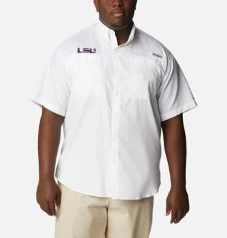 Cămașă cu mânecă scurtă Men Collegiate PFG Tamiami™ – Mărime mare – LSU