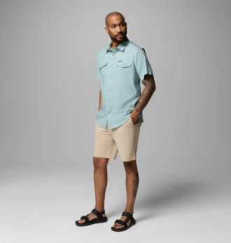 Cămașă cu mânecă scurtă Men Utilizer™ II Solid – Tall