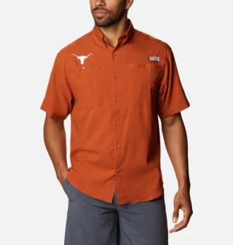 Cămașă cu mânecă scurtă pentru bărbați Collegiate PFG Tamiami™ – Înaltă – Texas