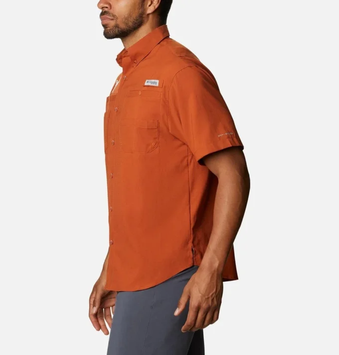 Cămașă cu mânecă scurtă pentru bărbați Collegiate PFG Tamiami™ – Înaltă – Texas Cămașă cu mânecă scurtă pentru bărbați Collegiate PFG Tamiami™ – Înaltă – Texas