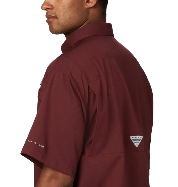 Cămașă cu mânecă scurtă pentru bărbați Collegiate PFG Tamiami™ – Înaltă – Texas A&M