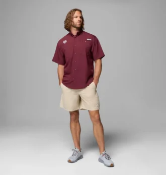 Cămașă cu mânecă scurtă pentru bărbați Collegiate PFG Tamiami™ – Texas A&M