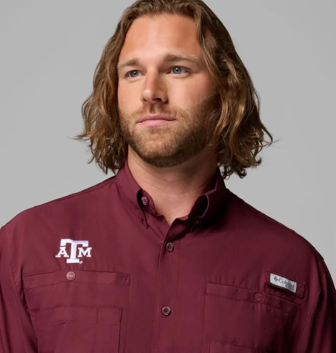 Cămașă cu mânecă scurtă pentru bărbați Collegiate PFG Tamiami™ – Texas A&M