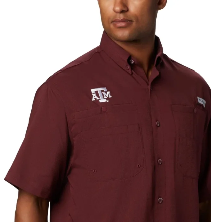 Cămașă cu mânecă scurtă pentru bărbați Collegiate PFG Tamiami™ – Texas A&M