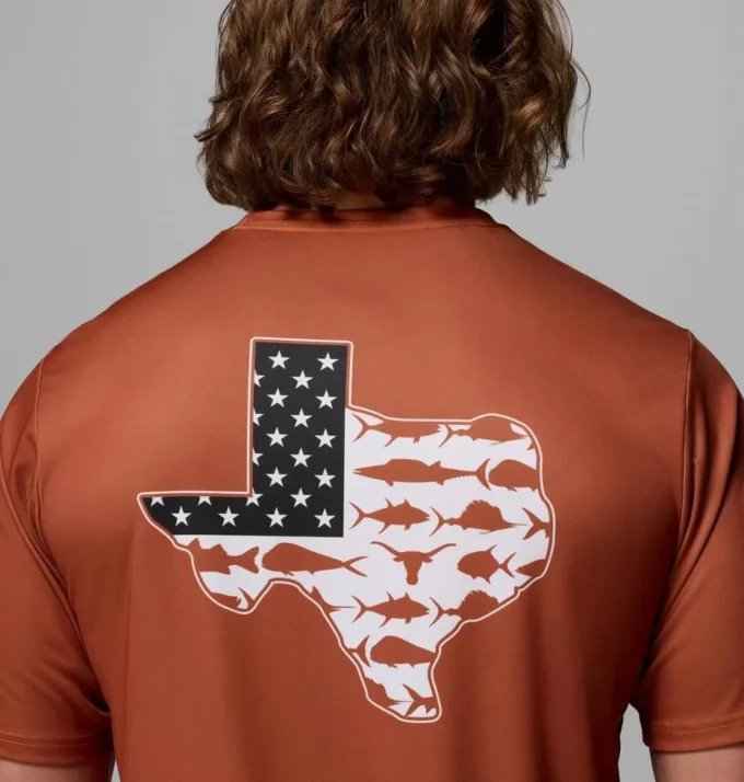 Cămașă cu mânecă scurtă pentru bărbați Collegiate PFG Terminal Tackle™ – Texas