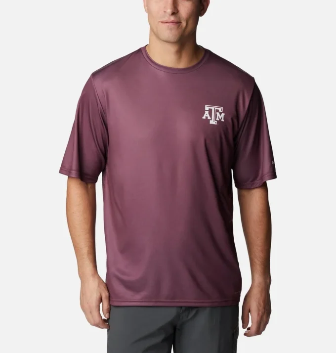 Cămașă cu mânecă scurtă pentru bărbați Collegiate PFG Terminal Tackle™ – Texas A&M Cămașă cu mânecă scurtă pentru bărbați Collegiate PFG Terminal Tackle™ – Texas A&M