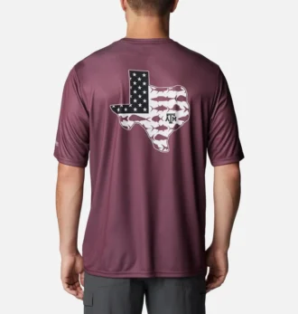 Cămașă cu mânecă scurtă pentru bărbați Collegiate PFG Terminal Tackle™ – Texas A&M