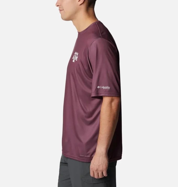 Cămașă cu mânecă scurtă pentru bărbați Collegiate PFG Terminal Tackle™ – Texas A&M Cămașă cu mânecă scurtă pentru bărbați Collegiate PFG Terminal Tackle™ – Texas A&M