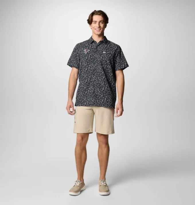 Cămașă cu mânecă scurtă PFG Super Slack Tide™ pentru bărbați – Atlanta Falcons
