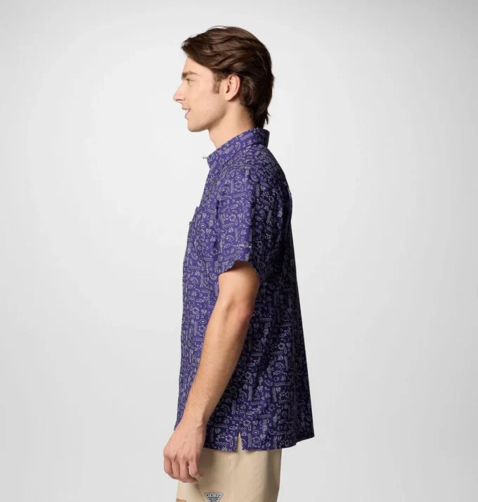 Cămașă cu mânecă scurtă PFG Super Slack Tide™ pentru bărbați – Baltimore Ravens