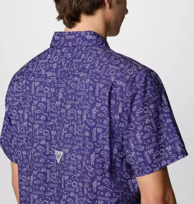 Cămașă cu mânecă scurtă PFG Super Slack Tide™ pentru bărbați – Baltimore Ravens