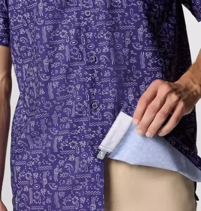 Cămașă cu mânecă scurtă PFG Super Slack Tide™ pentru bărbați – Baltimore Ravens