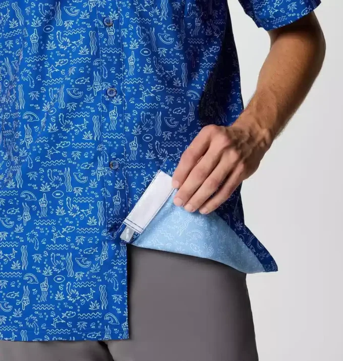 Cămașă cu mânecă scurtă PFG Super Slack Tide™ pentru bărbați – Los Angeles Rams