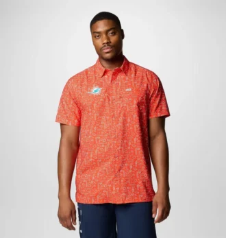 Cămașă cu mânecă scurtă PFG Super Slack Tide™ pentru bărbați – Miami Dolphins Cămașă cu mânecă scurtă PFG Super Slack Tide™ pentru bărbați – Miami Dolphins