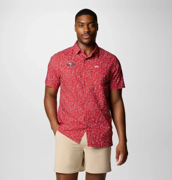 Cămașă cu mânecă scurtă PFG Super Slack Tide™ pentru bărbați – San Francisco 49ers Cămașă cu mânecă scurtă PFG Super Slack Tide™ pentru bărbați – San Francisco 49ers
