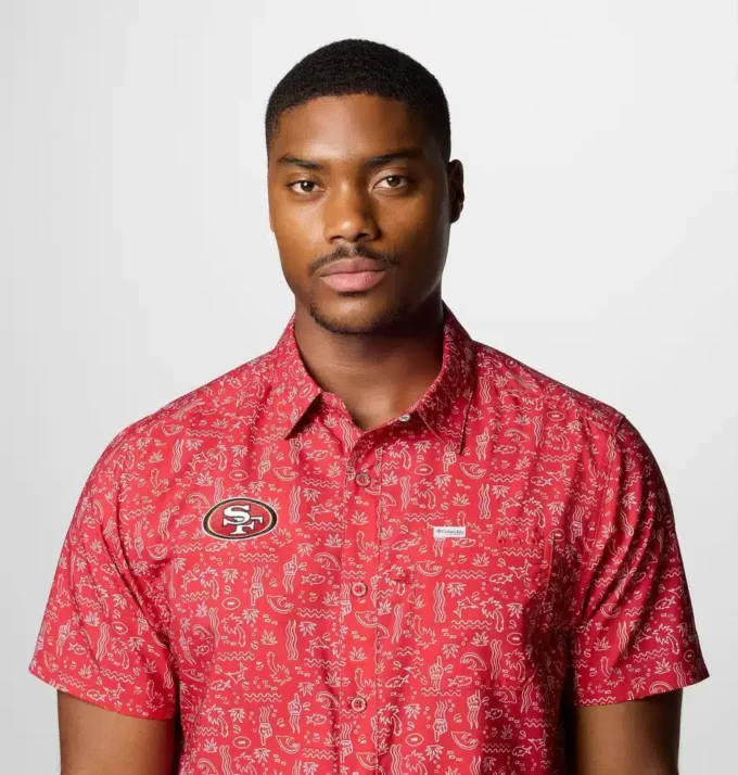 Cămașă cu mânecă scurtă PFG Super Slack Tide™ pentru bărbați – San Francisco 49ers Cămașă cu mânecă scurtă PFG Super Slack Tide™ pentru bărbați – San Francisco 49ers