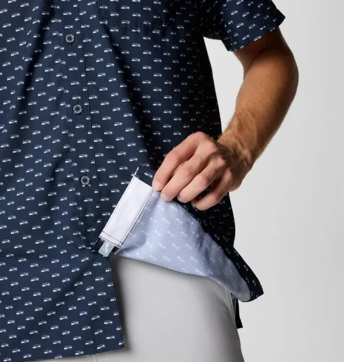 Cămașă cu mânecă scurtă PFG Super Slack Tide™ pentru bărbați – Seattle Seahawks Cămașă cu mânecă scurtă PFG Super Slack Tide™ pentru bărbați – Seattle Seahawks
