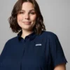 Cămașă cu mânecă scurtă PFG Tamiami™ II pentru femei – Mărime mare