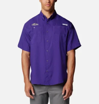 Cămașă cu mânecă scurtă PFG Tamiami™ pentru bărbați – Baltimore Ravens Cămașă cu mânecă scurtă PFG Tamiami™ pentru bărbați – Baltimore Ravens