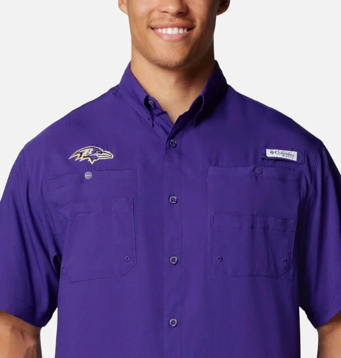Cămașă cu mânecă scurtă PFG Tamiami™ pentru bărbați – Baltimore Ravens Cămașă cu mânecă scurtă PFG Tamiami™ pentru bărbați – Baltimore Ravens