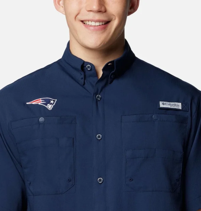 Cămașă cu mânecă scurtă PFG Tamiami™ pentru bărbați – New England Patriots