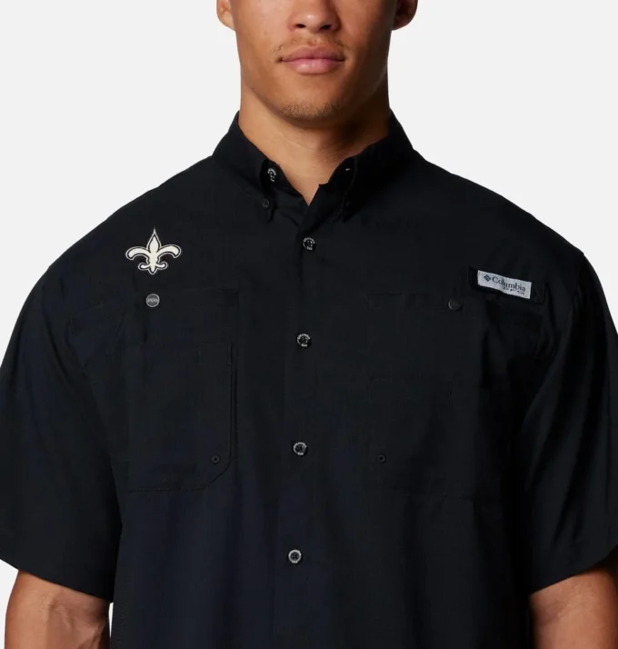 Cămașă cu mânecă scurtă PFG Tamiami™ pentru bărbați – New Orleans Saints