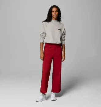 Cămașă cu mâneci lungi din bumbac French Terry pentru femei High Cascades™ Crop