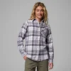Cămașă cu mâneci lungi din flanelă Calico Basin™ pentru femei