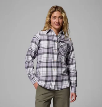 Cămașă cu mâneci lungi din flanelă Calico Basin™ pentru femei