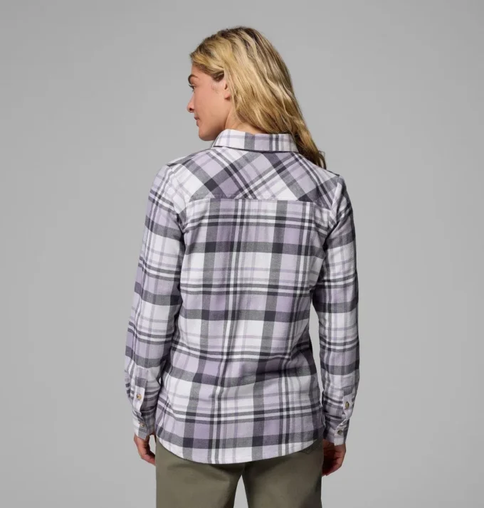 Cămașă cu mâneci lungi din flanelă Calico Basin™ pentru femei