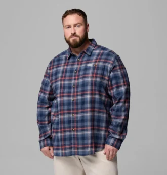 Cămașă cu mâneci lungi din flanel Cornell Woods™ pentru bărbați – Mărime mare Cămașă cu mâneci lungi din flanel Cornell Woods™ pentru bărbați – Mărime mare