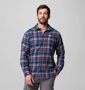 Cămașă cu mâneci lungi din flanel Cornell Woods™ pentru bărbați – Tall