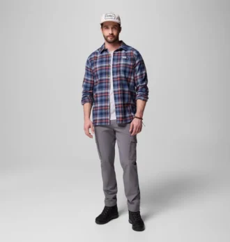 Cămașă cu mâneci lungi din flanel Cornell Woods™ pentru bărbați – Tall