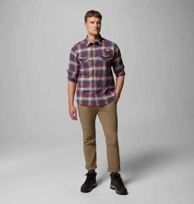 Cămașă cu mâneci lungi din flanelă elastică PHG Roughtail™ pentru bărbați
