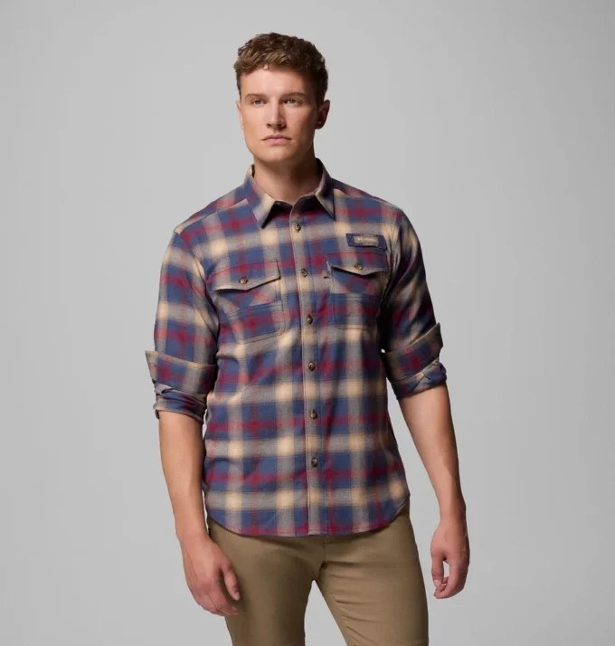 Cămașă cu mâneci lungi din flanelă elastică PHG Roughtail™ pentru bărbați