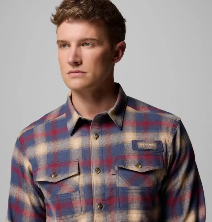 Cămașă cu mâneci lungi din flanelă elastică PHG Roughtail™ pentru bărbați