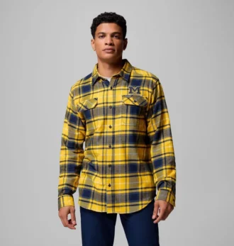 Cămașă cu mâneci lungi din flanelă Men Collegiate Flare Gun™ – Michigan Cămașă cu mâneci lungi din flanelă Men Collegiate Flare Gun™ – Michigan