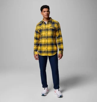 Cămașă cu mâneci lungi din flanelă Men Collegiate Flare Gun™ – Michigan Cămașă cu mâneci lungi din flanelă Men Collegiate Flare Gun™ – Michigan