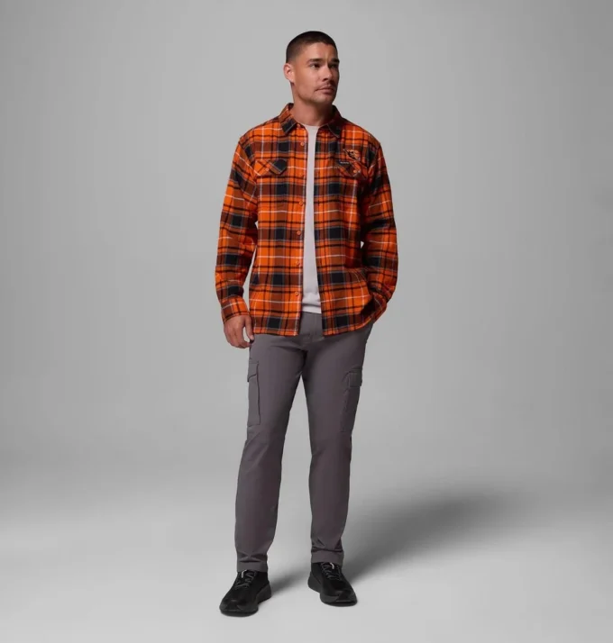 Cămașă cu mâneci lungi din flanelă Men Collegiate Flare Gun™ – Oregon State