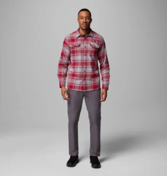 Cămașă cu mâneci lungi din flanelă Men Collegiate Flare Gun™ – Washington State