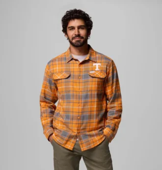 Cămașă cu mâneci lungi din flanelă pentru bărbați Collegiate Flare Gun™ – Tennessee