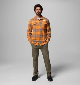 Cămașă cu mâneci lungi din flanelă pentru bărbați Collegiate Flare Gun™ – Tennessee