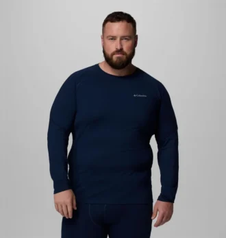Cămașă cu mâneci lungi și guler rotund pentru bărbați Omni-Heat™ Infinity Knit – Mărime mare