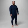 Cămașă cu mâneci lungi și guler rotund pentru bărbați Omni-Heat™ Infinity Knit – Mărime mare