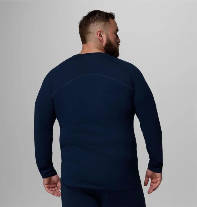 Cămașă cu mâneci lungi și guler rotund pentru bărbați Omni-Heat™ Infinity Knit – Mărime mare
