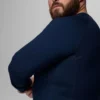 Cămașă cu mâneci lungi și guler rotund pentru bărbați Omni-Heat™ Infinity Knit – Mărime mare