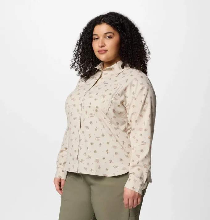 Cămașă cu mâneci lungi și model utilitar Silver Ridge™ pentru femei – Mărime mare