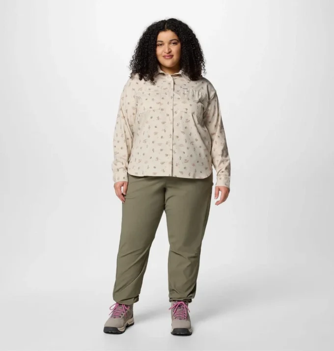 Cămașă cu mâneci lungi și model utilitar Silver Ridge™ pentru femei – Mărime mare